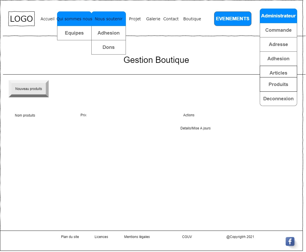 maquette site too cooleur-Page Dashboard administrateur_Gestion_boutique